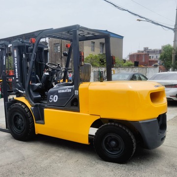 小松5吨叉车 komatsu fd50-7 used forklift with side shift