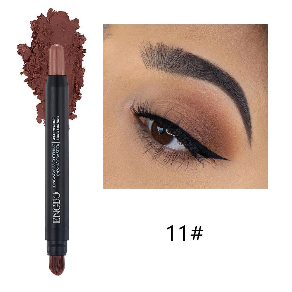 Engbo New Double-Headed Eyeliner Pen Amazon Eyeliner Pen Brush Lasting Shimmer Matte Cross-Border Eye Shadow