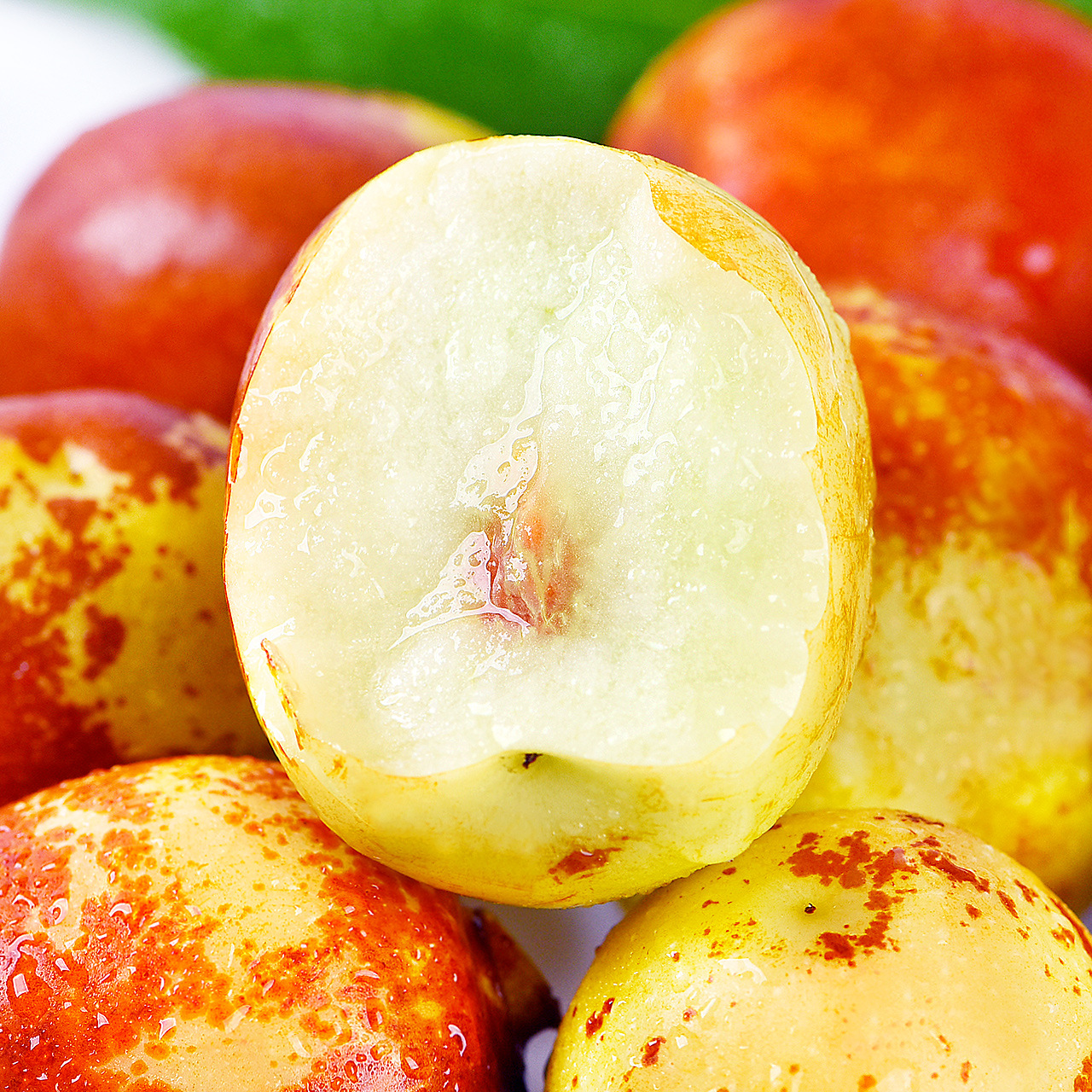 正宗陕西大荔冬枣脆甜5斤枣子新鲜当季水果鲜枣青枣整箱顺丰包邮3