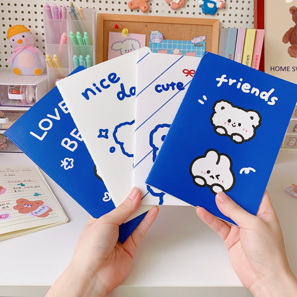 Cartoon Creative Student Notebook Diary Soft and Adorable Bear Work Meeting Soft Surface Copy Notebook Notepad