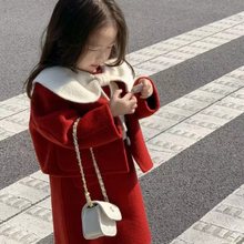 新年衣服儿童女女童拜年服一整套2023女宝宝两件套韩版红色过年潮