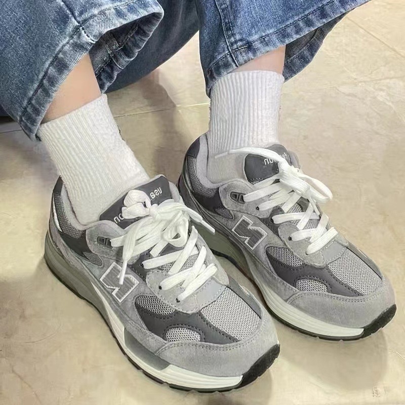 蒲田鞋高品质nb992复古总统慢跑鞋nb993元祖灰麂皮跑步鞋女老爹鞋