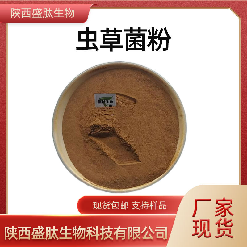 虫草菌粉98% 虫草提取物发酵虫草菌丝粉菌粉盛肽生物公斤装包邮