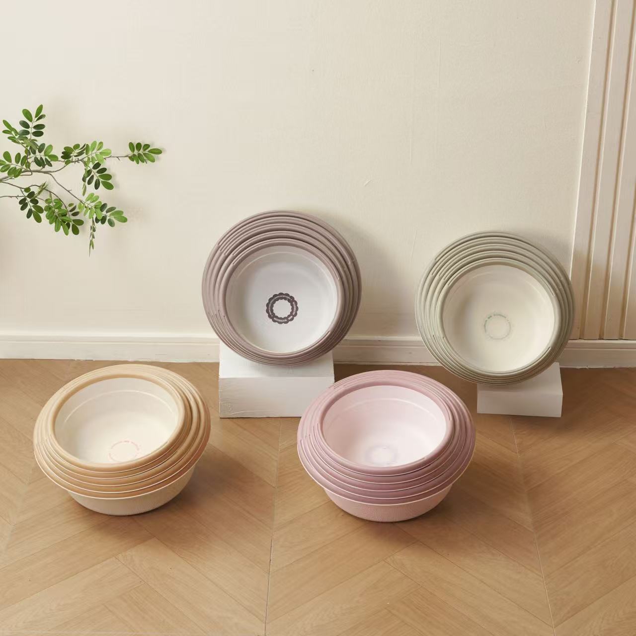 contrast color frame washbasin wash foot basin household basin plastic basin student dormitory thickened laundry basin washbasin