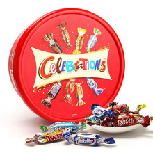 英国进口玛氏巧克力 大脸盆什锦礼盒装圣诞礼物巧克力糖果650g