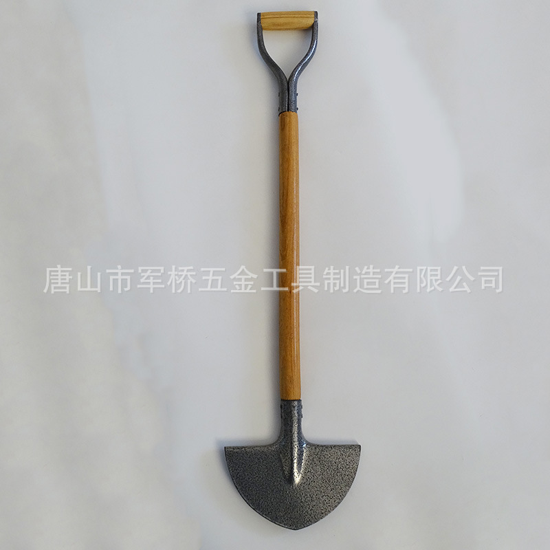 factory wholesale wooden handle 50 manganese steel small shovel lawn shovel outdoor gardening tools half moon shovel