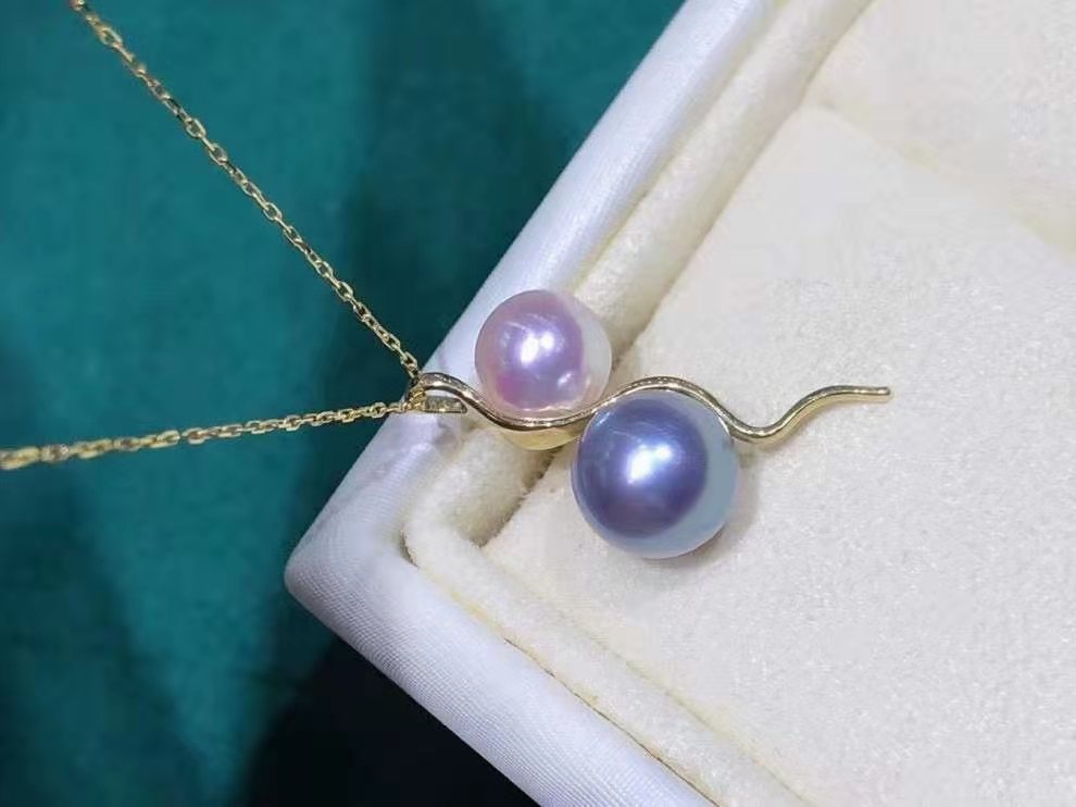 18k日本海水akoya 真多麻吊坠(不含链) 6.5—8.5mm正圆强光无暇