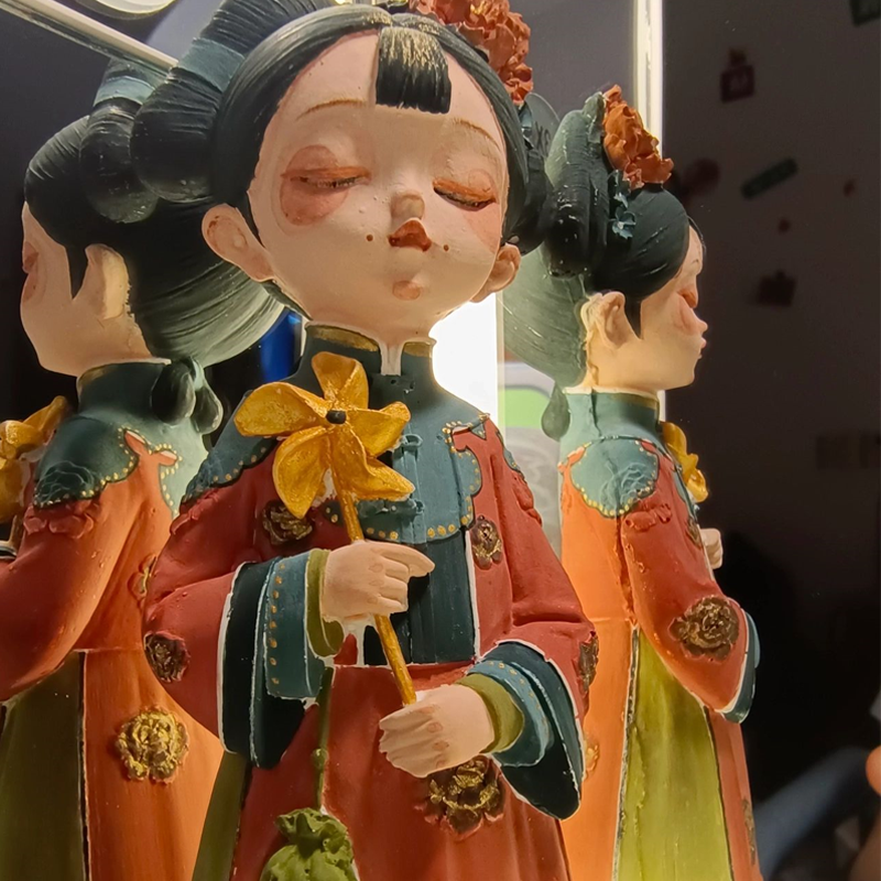 涂色白彩绘石膏diy像绘画陶瓷娃娃手工存钱罐涂鸦玩具摆摊儿童胚涂色