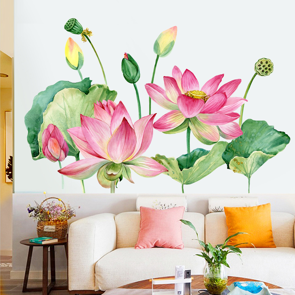 荷花餐厅画图片