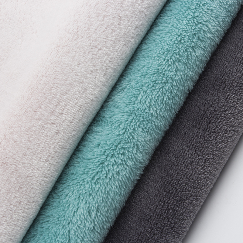 工厂直销 针织绒布 保暖加厚法兰绒睡袍睡衣毛绒布床单抱枕面料