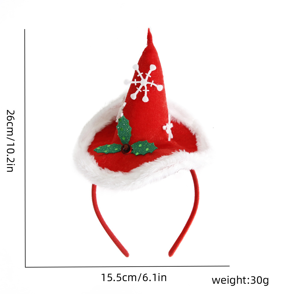 Christmas Headband Christmas Hat Hair Accessories Christmas Adult and Children Party Decorations Three-Dimensional Cartoon Christmas Head Band