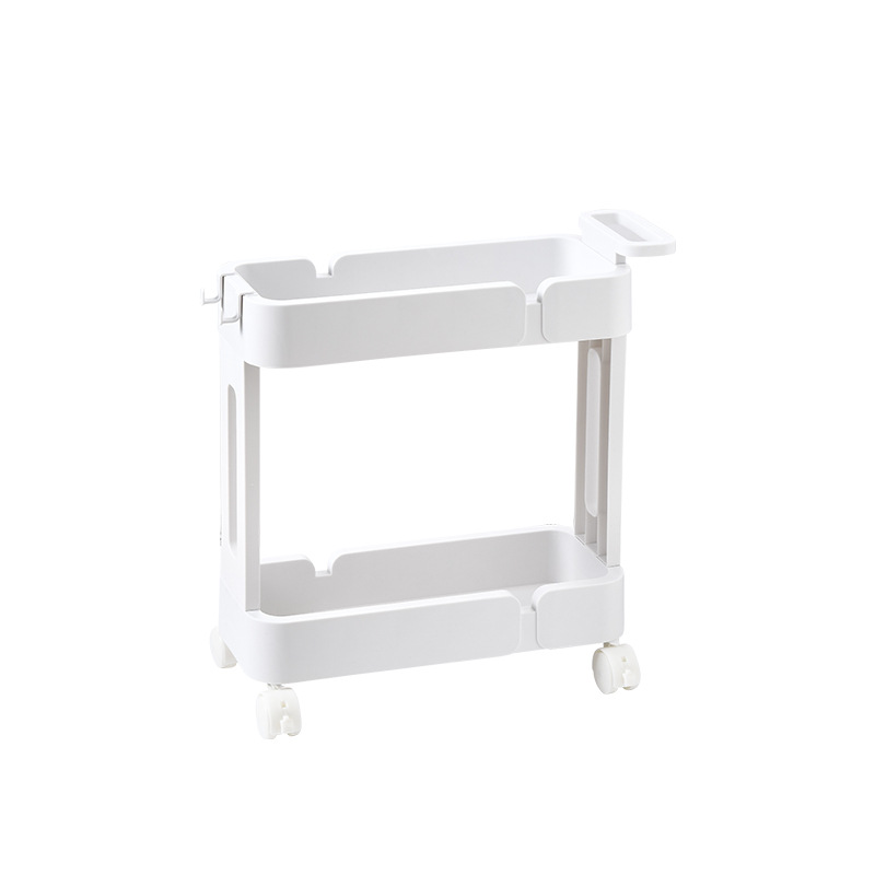 Plastic Gap Rack Multi-Layer Storage Rack with Pulley Kitchen Gap Storage Rack Bathroom Floor Storage Rack 0755-3