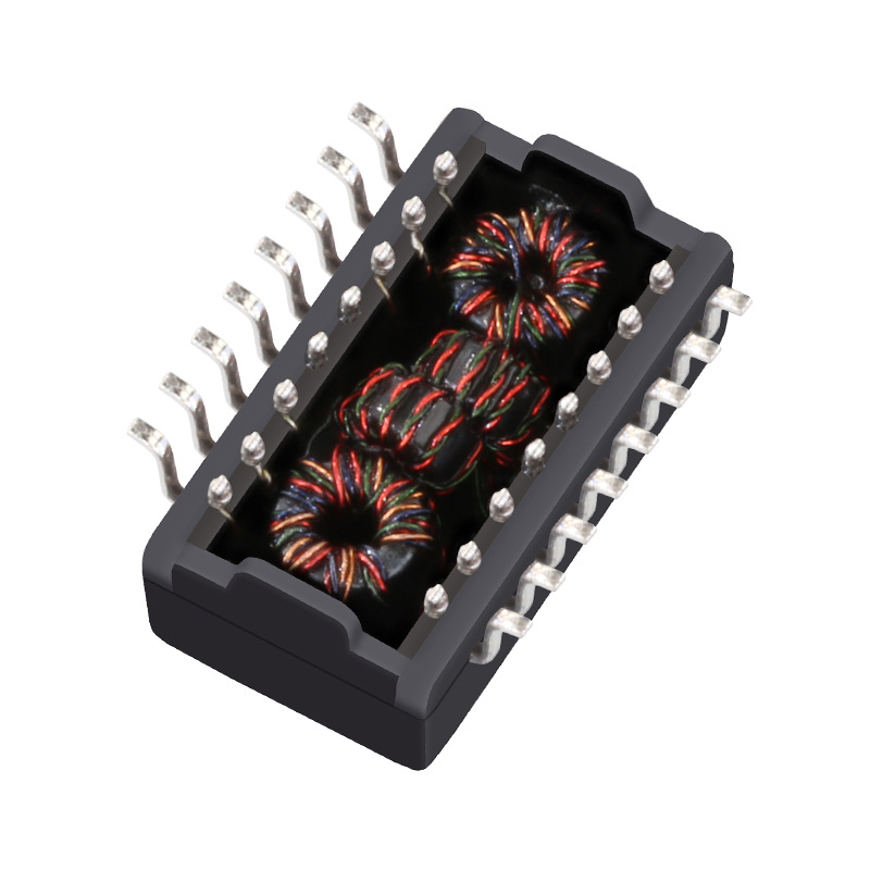 h1102hl厂家直销16pin网络变压器以太网变压器网络隔离变压器