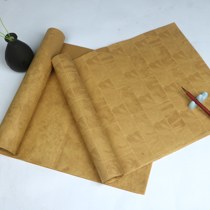 仿古宣纸仿绢布条屏复古麻纹半生半熟复古笺小楷中楷篆书隶书楷书