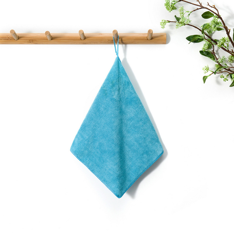 吸水小方巾 幼儿园小毛巾儿童擦手巾挂式 酒店厨房抹布清洁巾定制