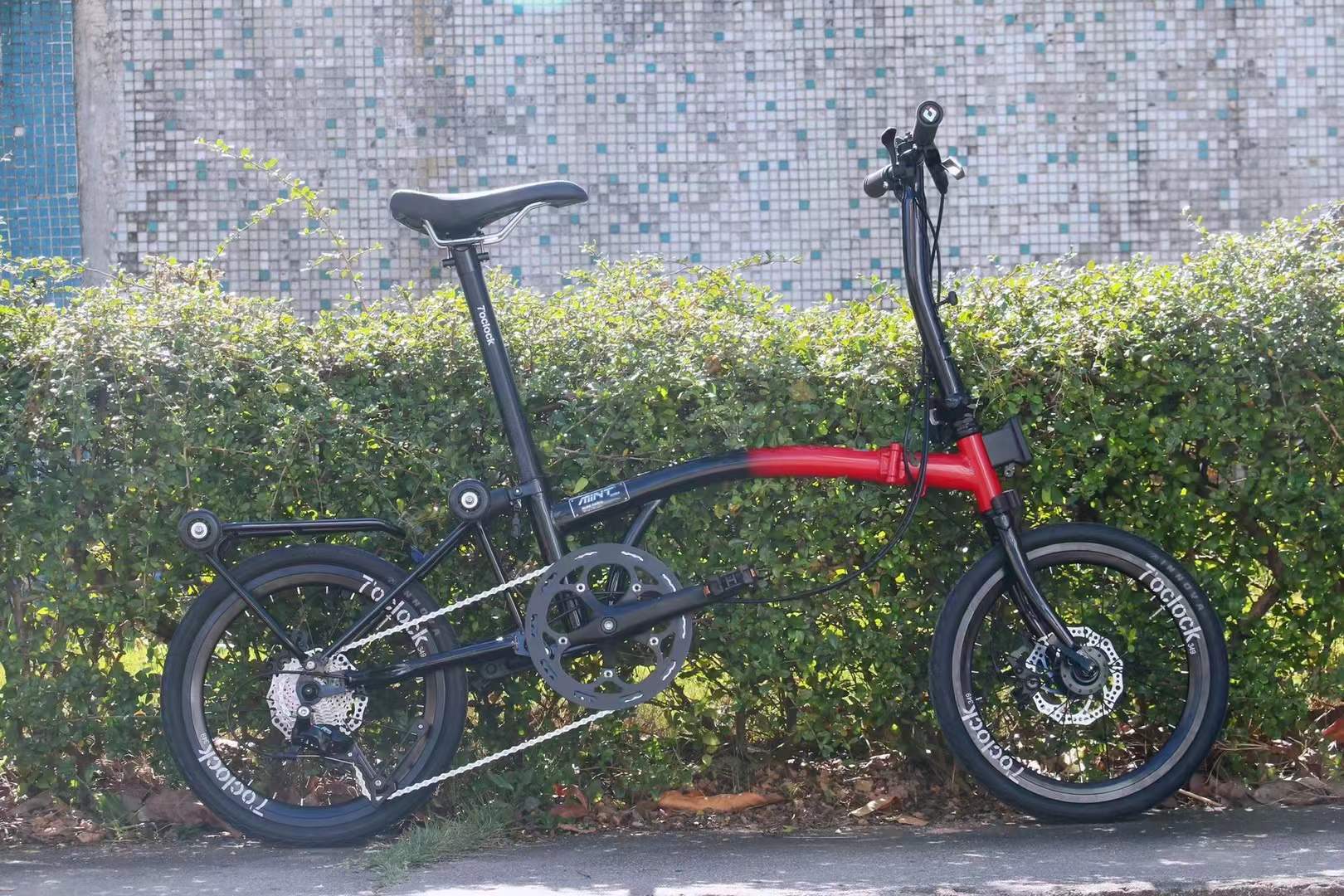 国产小布折叠车9速碟刹复古自行城市轻便国布男女通勤9速折叠单车