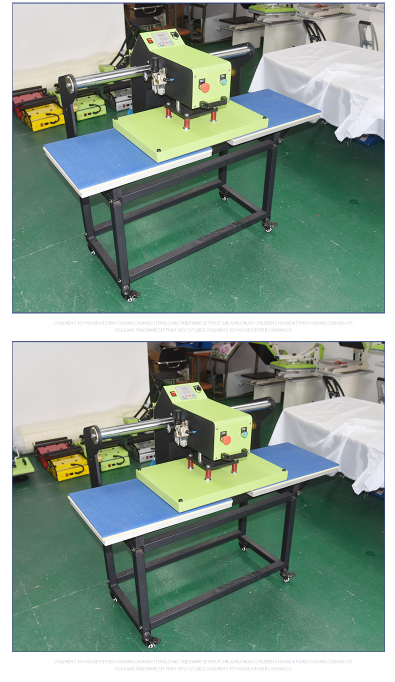 厂家供应上滑气动双工位热转印烫画机烫钻烫珠烫金机器