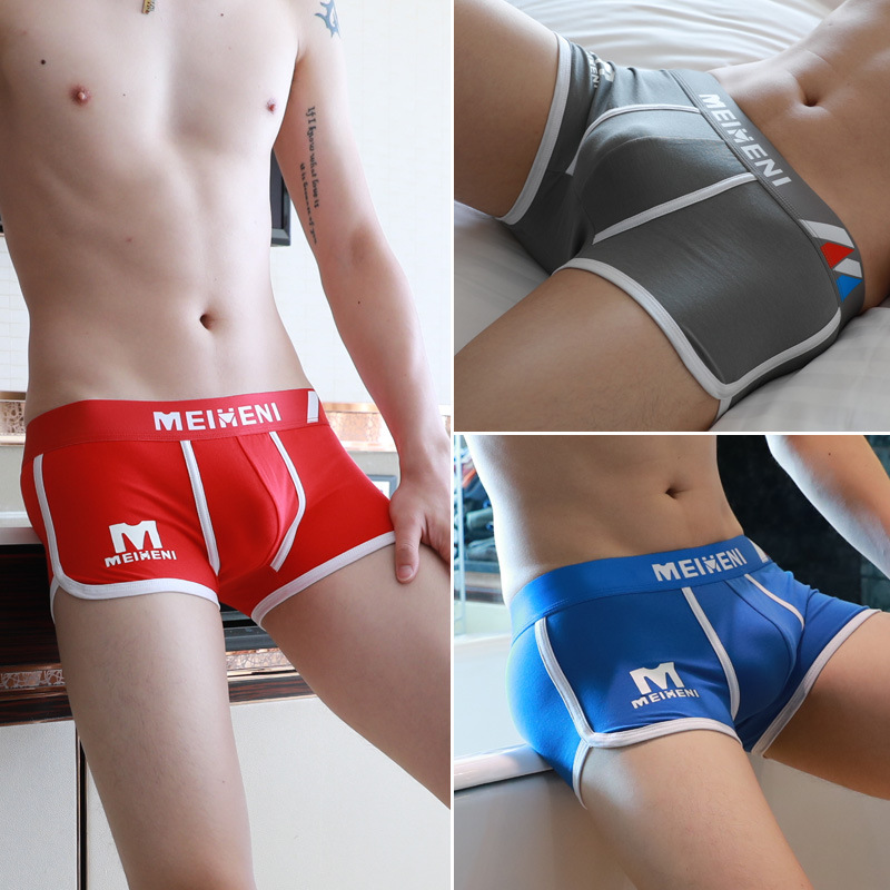 Men's Underwear Pure Cotton Boxer Brief Breathable Men's Shorts Student Underpants Teen Panties Men's Four-Corner Adult