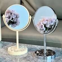 镜子化妆镜台式桌面可立家用学生宿舍女随身便携折叠办公室镜子