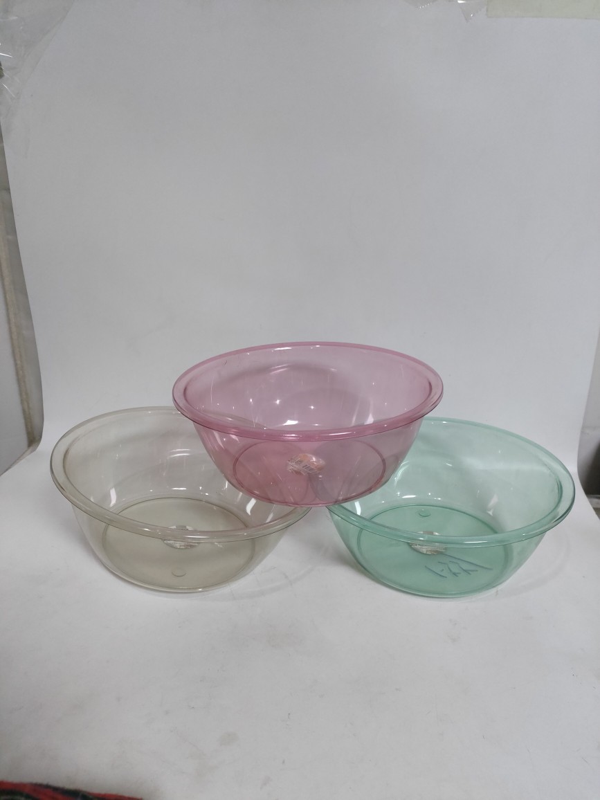 pet加厚钢化塑料透明盆学生洗衣盆清洁洗脸盆厨房洗菜盆