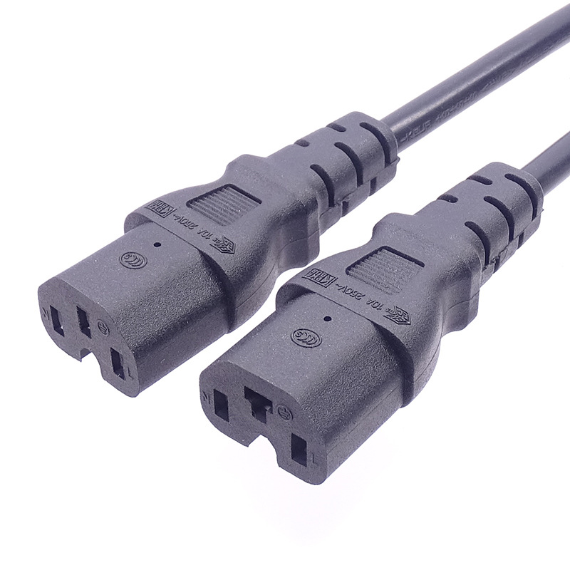 bs1363英规插头电源线英式一拖三四五六品字尾连接线品字尾一出二