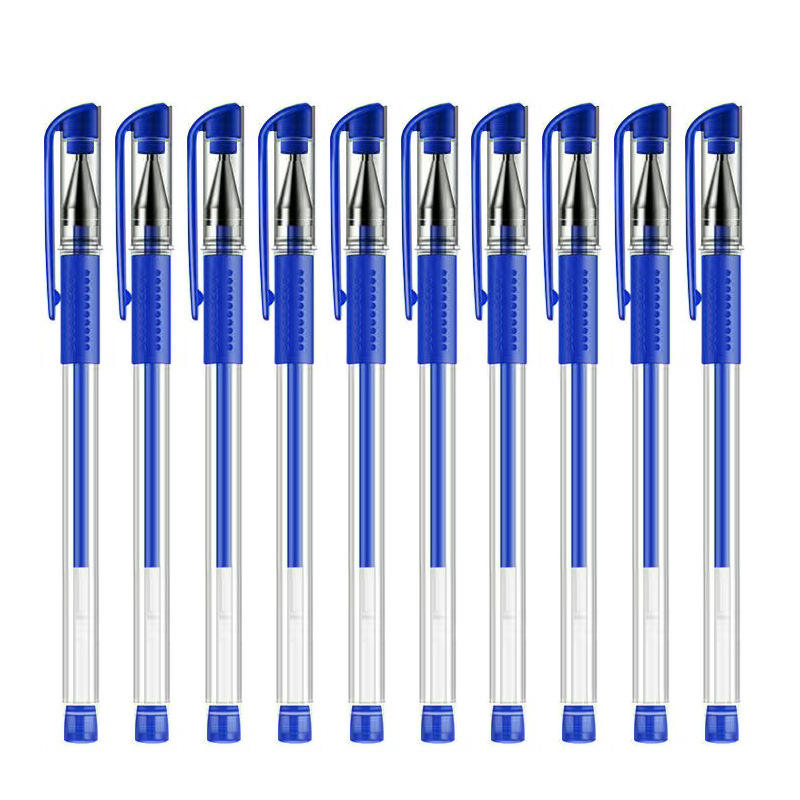 European Standard Creative Black Gel Pen Student Office Exam Syringe Stationery Carbon Business Signature Pen Logo Wholesale