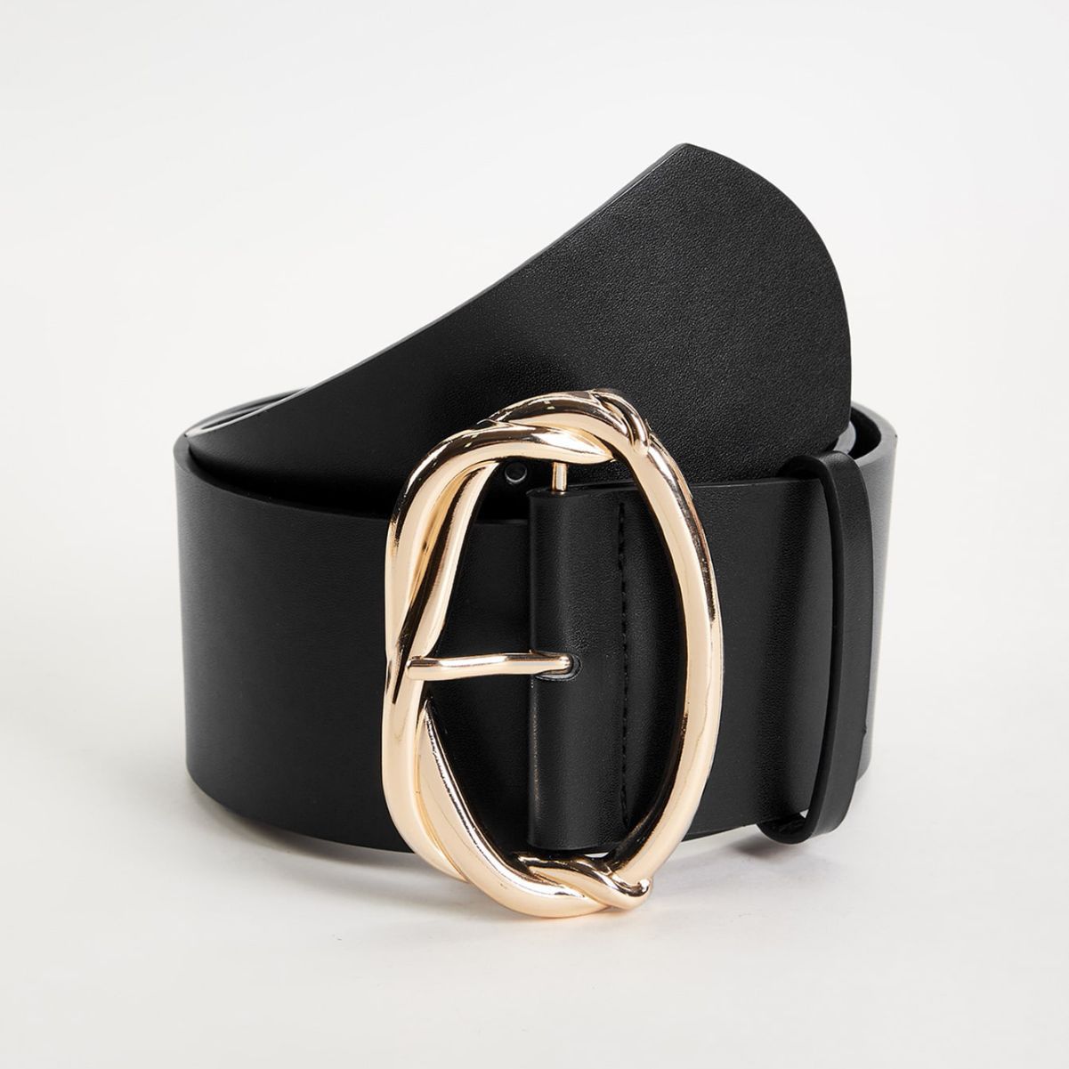 亚马逊速卖通欧美时尚金色圆扣高腰pu腰带跨境货源批发-阿里巴巴