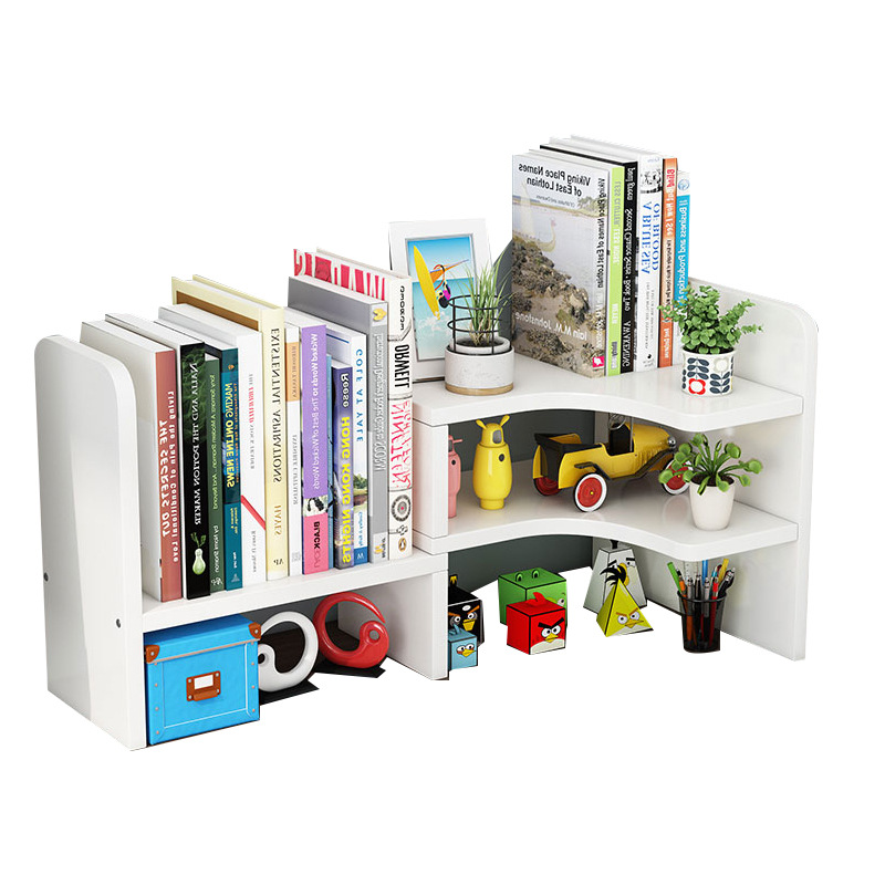 Student Dormitory Simple Bookcase Children's Home Office Multi-Layer Desk Storage Rack Desktop Corner Bookshelf and Storage Shelf