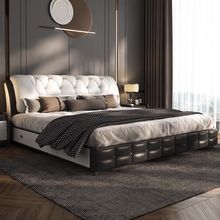 床2.2米现代简约主卧双人软床1.8米婚床1.5米小户型储物大床
