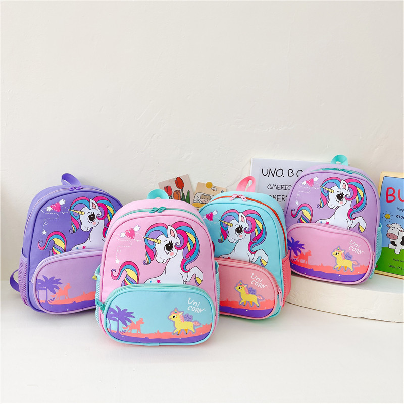 2023 New Kindergarten Backpack Wholesale Cartoon Cute Children Backpack Male and Female Baby Outdoor Travel Backpack