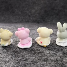 冬装版玫玫 冬日画家 男熊 芭蕾兔子 手机壳贴片材料 饰品配件