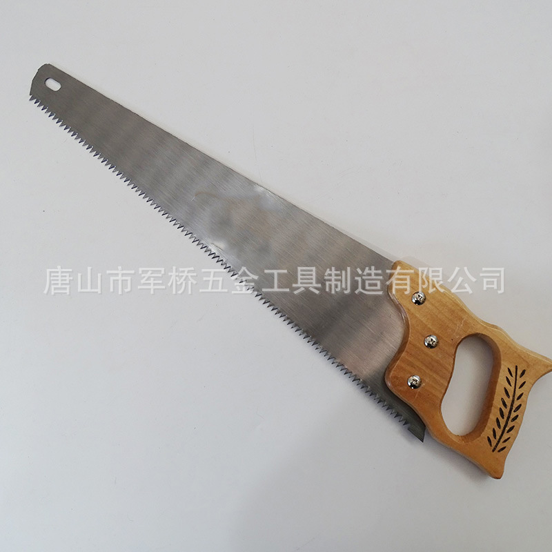 factory wholesale wooden handle hand saw high carbon tool steel 18-inch woodworking hand saw household hand saw