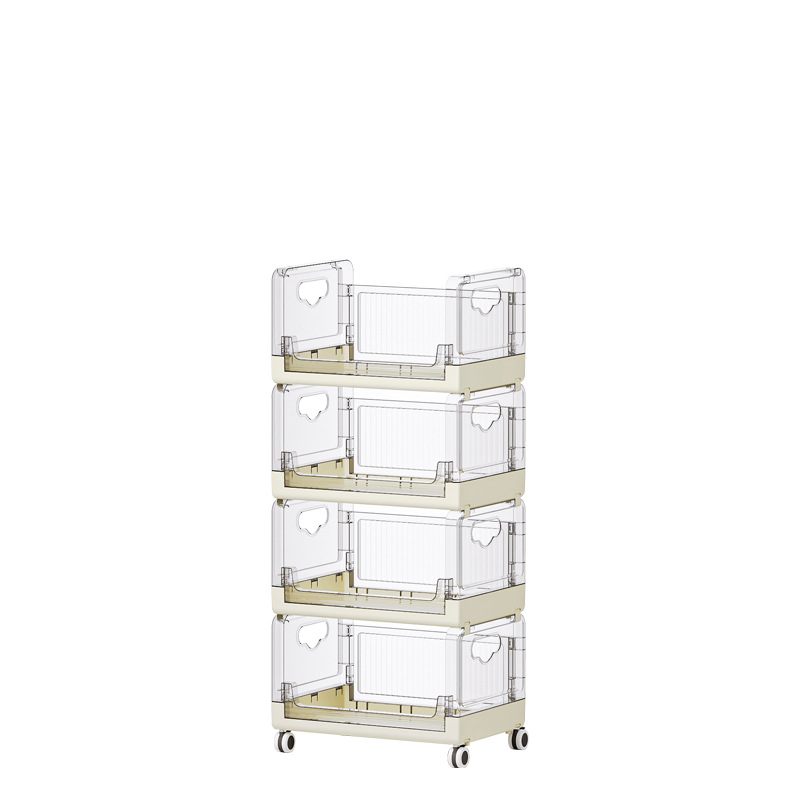 2023 New Kitchen Storage Rack Multi-Layer Household Vegetable Rack Cooking Rack with Wheels Multi-Functional Organizing Storage Rack