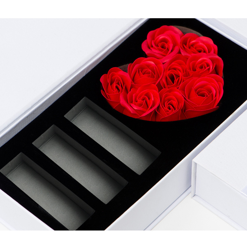 Lipstick Gift Box Valentine's Day Gift Rose Flower Box Gift Packing Boxes Gift Bag One Piece Dropshipping