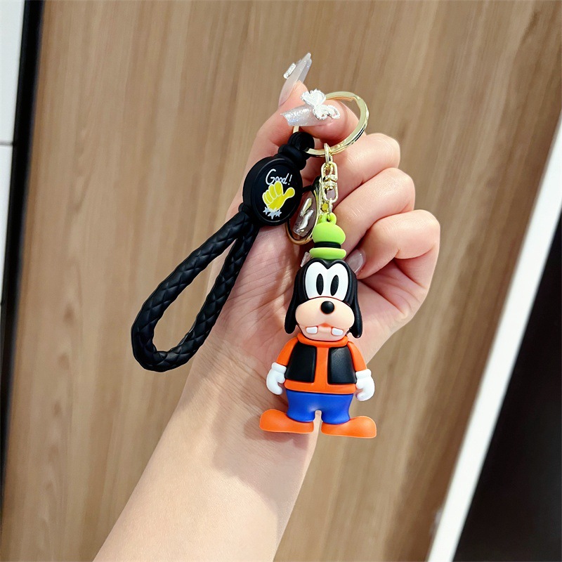 Creative Cartoon Mickey's Great Clubhouse Hunt Keychain Cute Mickey Minnie Donald Duck Key Chain Men and Women Handbag Pendant