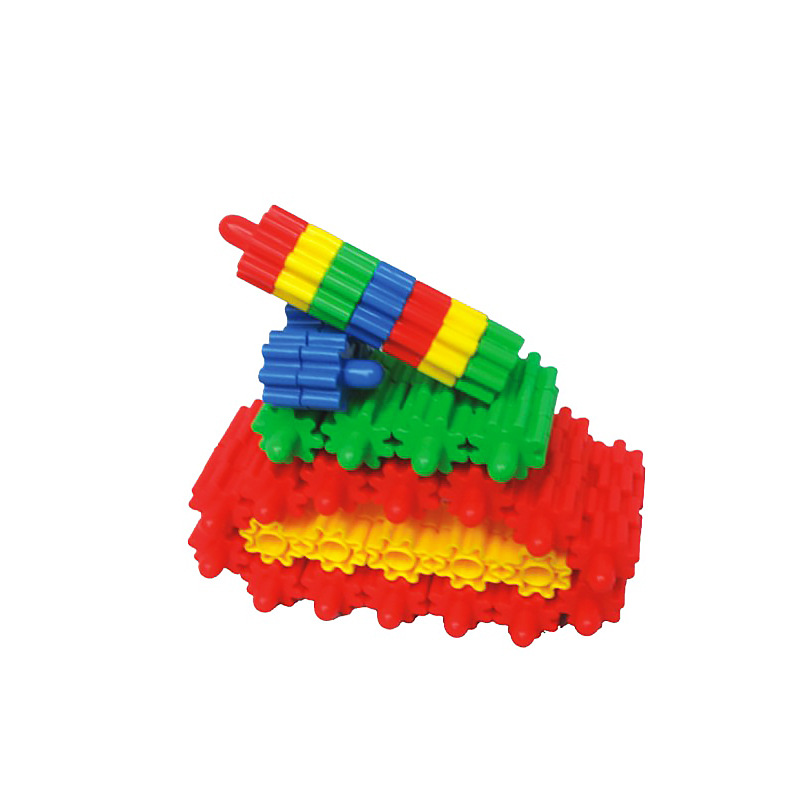 大号儿童雪花片拼插双星积木幼儿园拼装插片男女孩拼图益智玩具