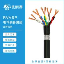 工厂批发铜芯国标RVVSP2/4/6芯0.75/1/1.5/2.5平方屏蔽双绞电缆线