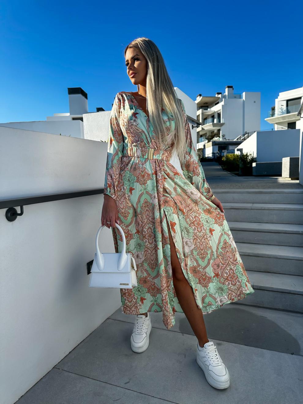 外贸女装速卖通夏季新款欧美女士ebay独立站热卖亚马逊开叉连衣裙