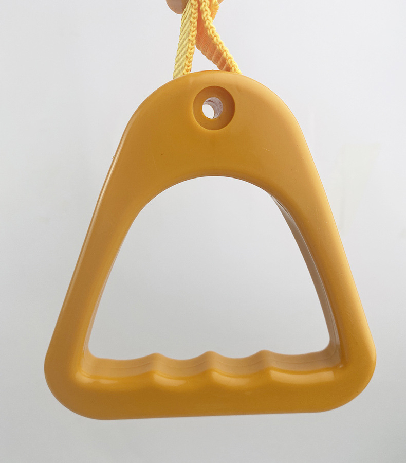 黄色拉手公交车配件三角塑料手拉环 地铁吊环扶手 公共垃圾桶拉手