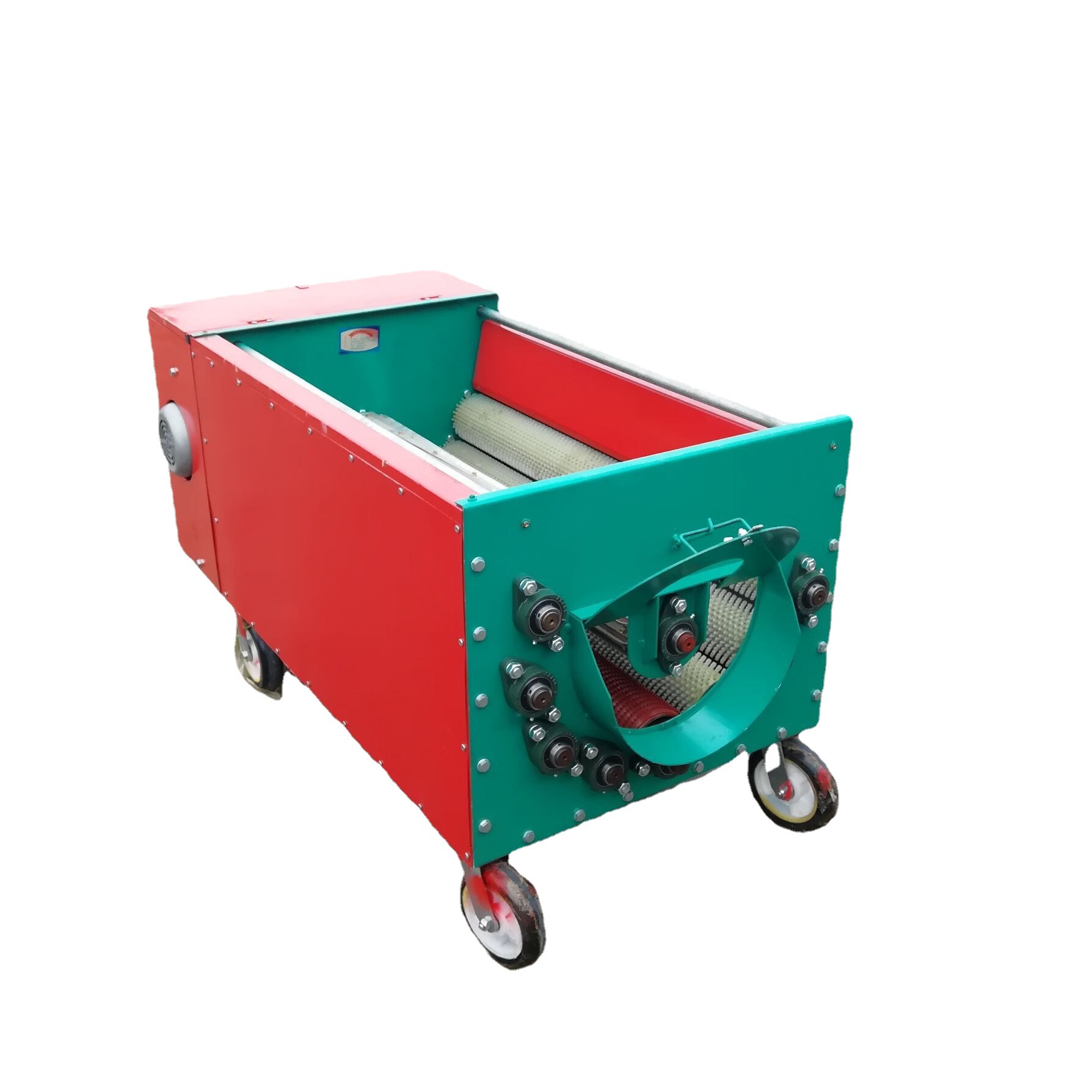 鲜核桃剥皮机 移动式绿皮核桃去皮机 核桃脱青皮机