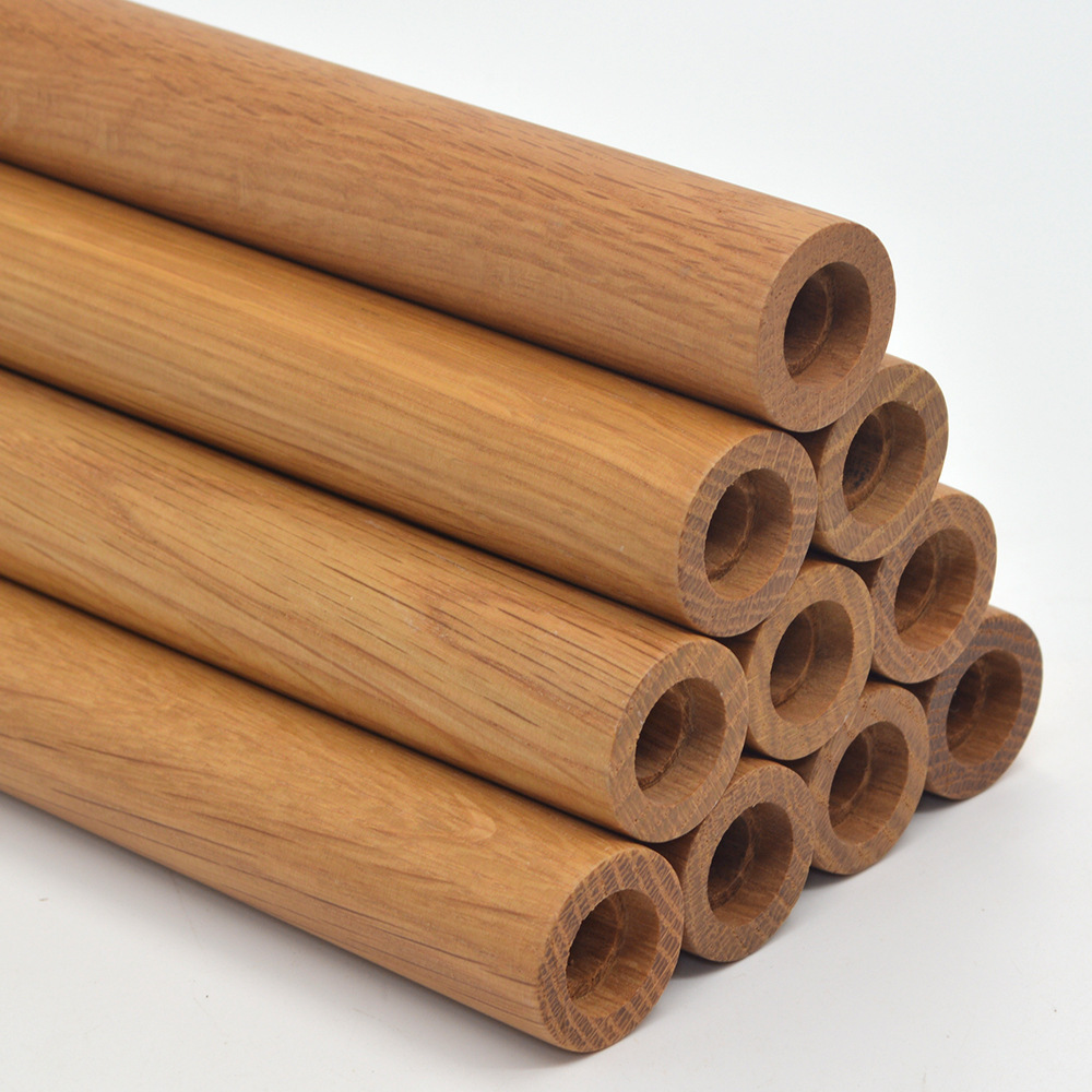 橡木圆木棒木杆榉木圆木棍木条扁木板圆形方形手柄空心打孔木棒