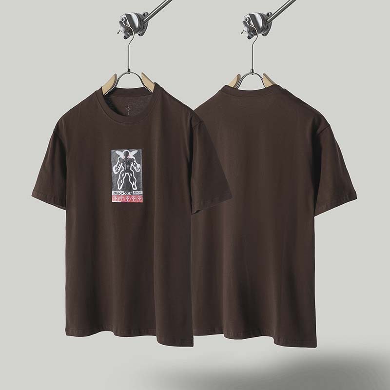 travis scott cactus jack 小蜜蜂人相片印花tee合作款短袖上衣夏