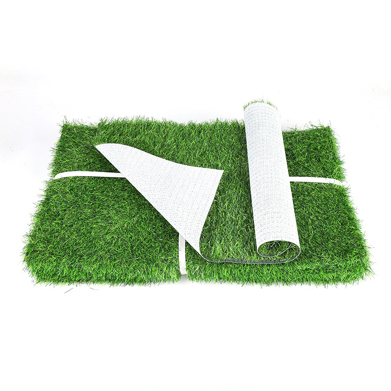 TPR White Background Grass Outdoor Decoration Fake Grass Plastic Mat Balcony Kindergarten Emulational Lawn Entrance Mat No Slag