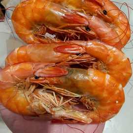 熟对虾海虾干大对虾黑虎虾海浦虾即食大虾