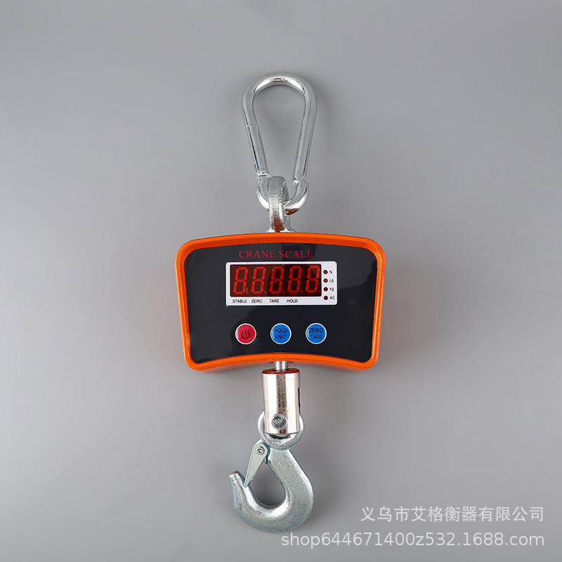 重型电子吊钩秤数显吊钩称 挂钩秤500kg吊秤磅秤吊轨秤小型挂秤秤