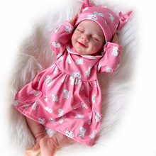 18英寸仿真重生娃娃全胶小四月 Reborn doll 过家家玩具儿童礼物
