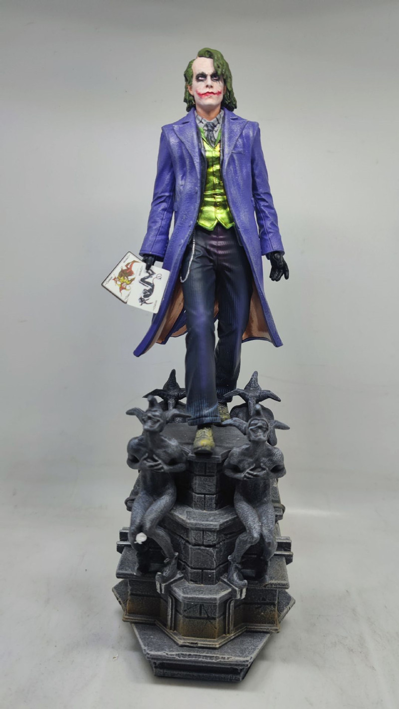 黑暗骑士 蝙蝠侠 gk 希斯莱杰 树脂小丑 雕像 场景 模型 盒装手办