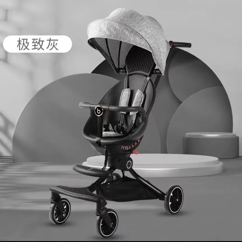 宝宝好v8遛娃神器可躺轻便折叠减震高景观婴儿手推车可换向溜娃车
