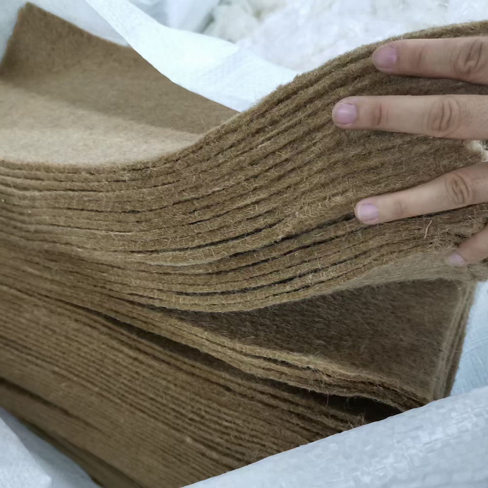 黄麻毡 可降解植物纤维毛毡 种植用降解面料 工厂直供定制厚度