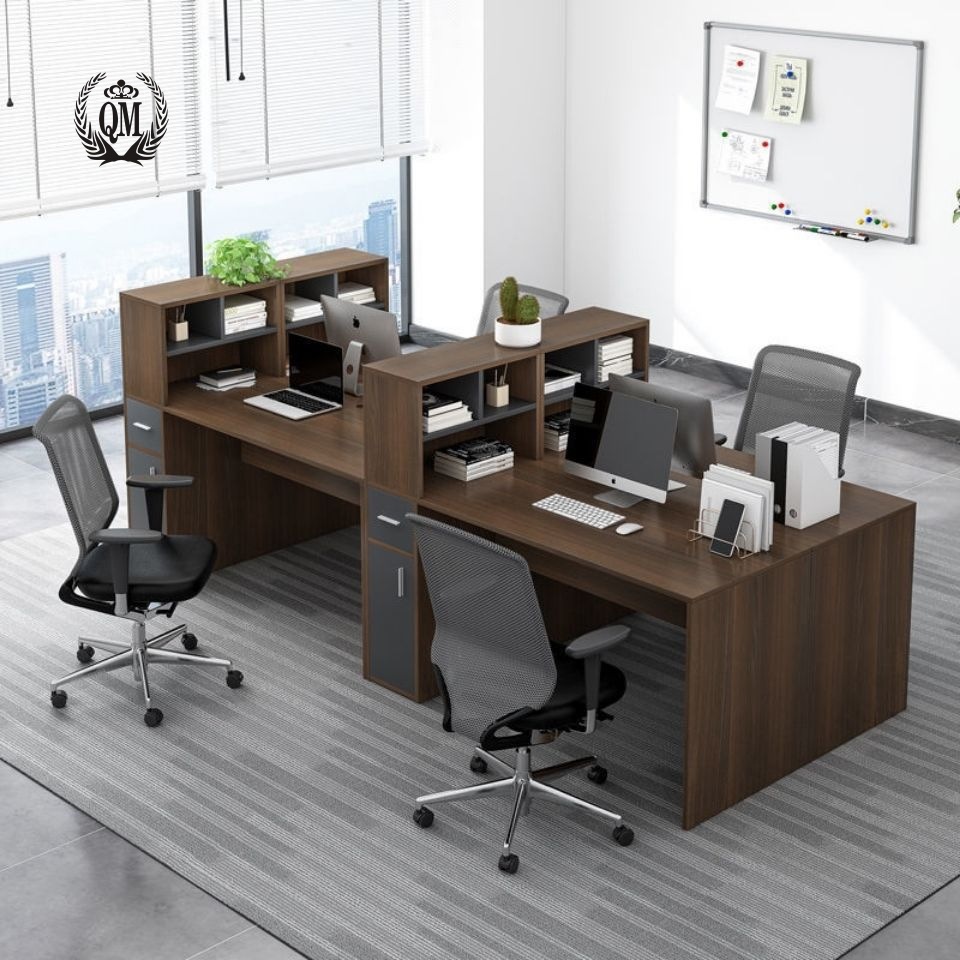 职员办公桌椅组合简约现代员工屏风办公桌人位电脑桌办公人造板